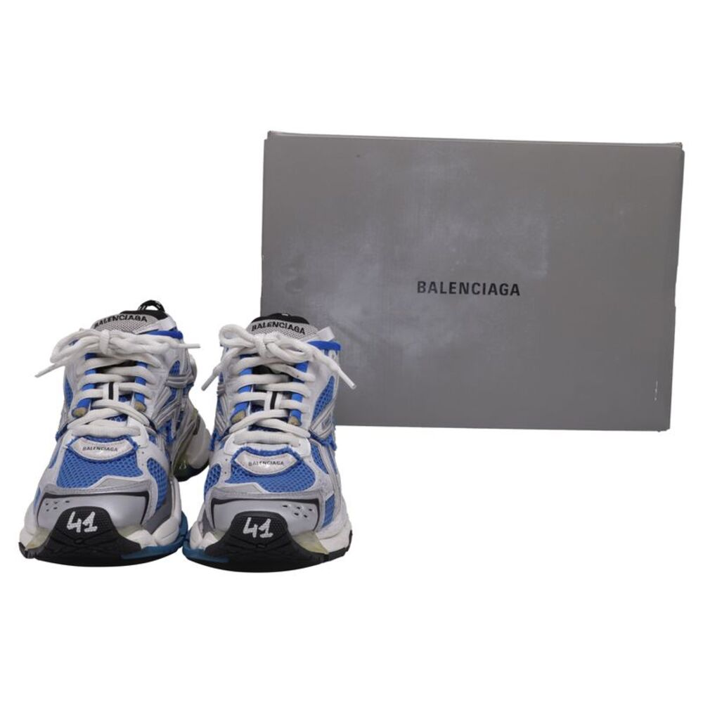 Balenciaga Runner Sneakers in Blue Polyurethane - Picture 8 of 10